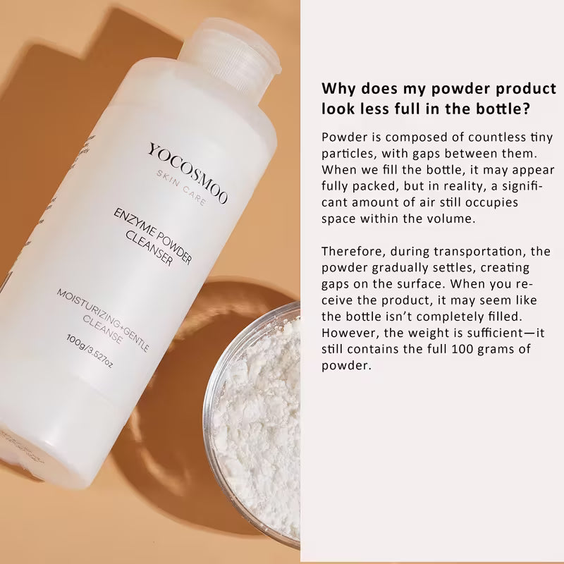 Enzyme Powder Cleanser - Gentle Exfoliating Facial Wash for Sensitive Skin