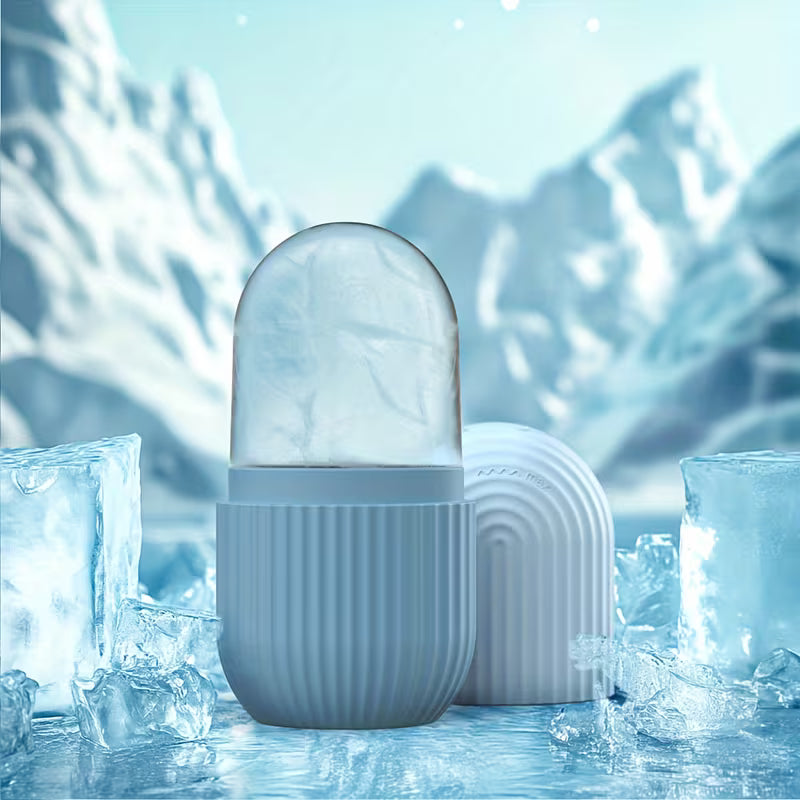 Facial Ice Roller - Skin Tightening & De-Puffing Tool for Face & Eyes