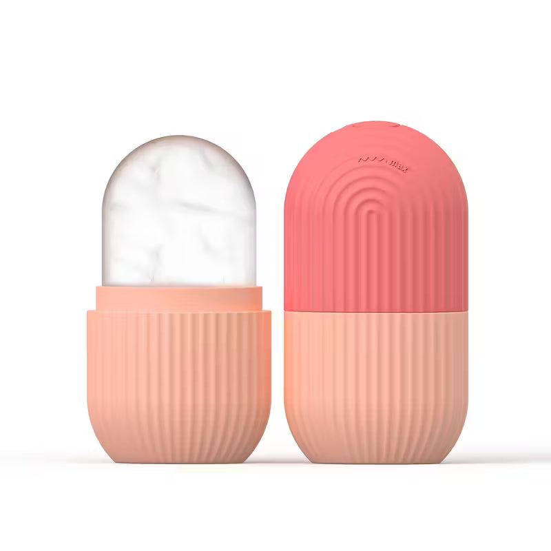 Facial Ice Roller - Skin Tightening & De-Puffing Tool for Face & Eyes